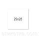 Етикет стрічка 29 x 28 біла пряма (Printex) 111049 фото 2