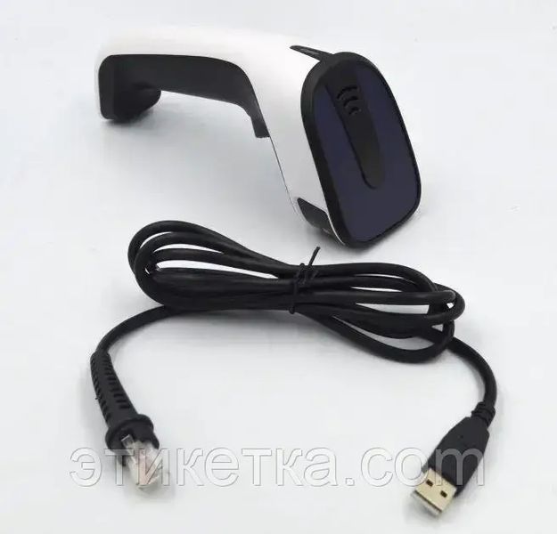 Сканер дротовий Asianwell V20 USB image 2D, білий 308236 фото