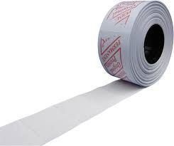 Етикет стрічка 21 x 12 біла пряма (Printex) 111006 фото
