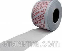 Етикет-стрічка 37 x 28 біла пряма (Printex) 111041 фото