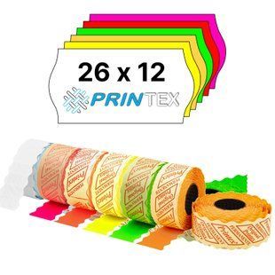 Лента  Printex 26х12 к этикет пистолетам  фигурная цветная 111023 фото
