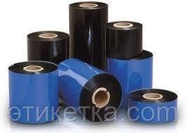 Термотрансферна стрічка (ріббон, стрічка, що фарбує) Resin Textil 90мм x 300м 134017 фото