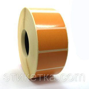 Етикетка T. Eco 40x25 помаранчева 173009 фото