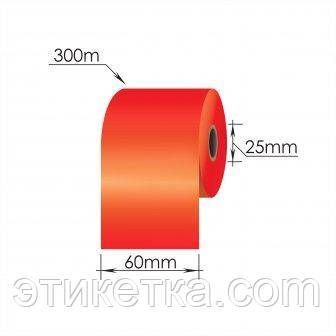 Риббон Wax красный RED 110мм x 300 м 136130 фото